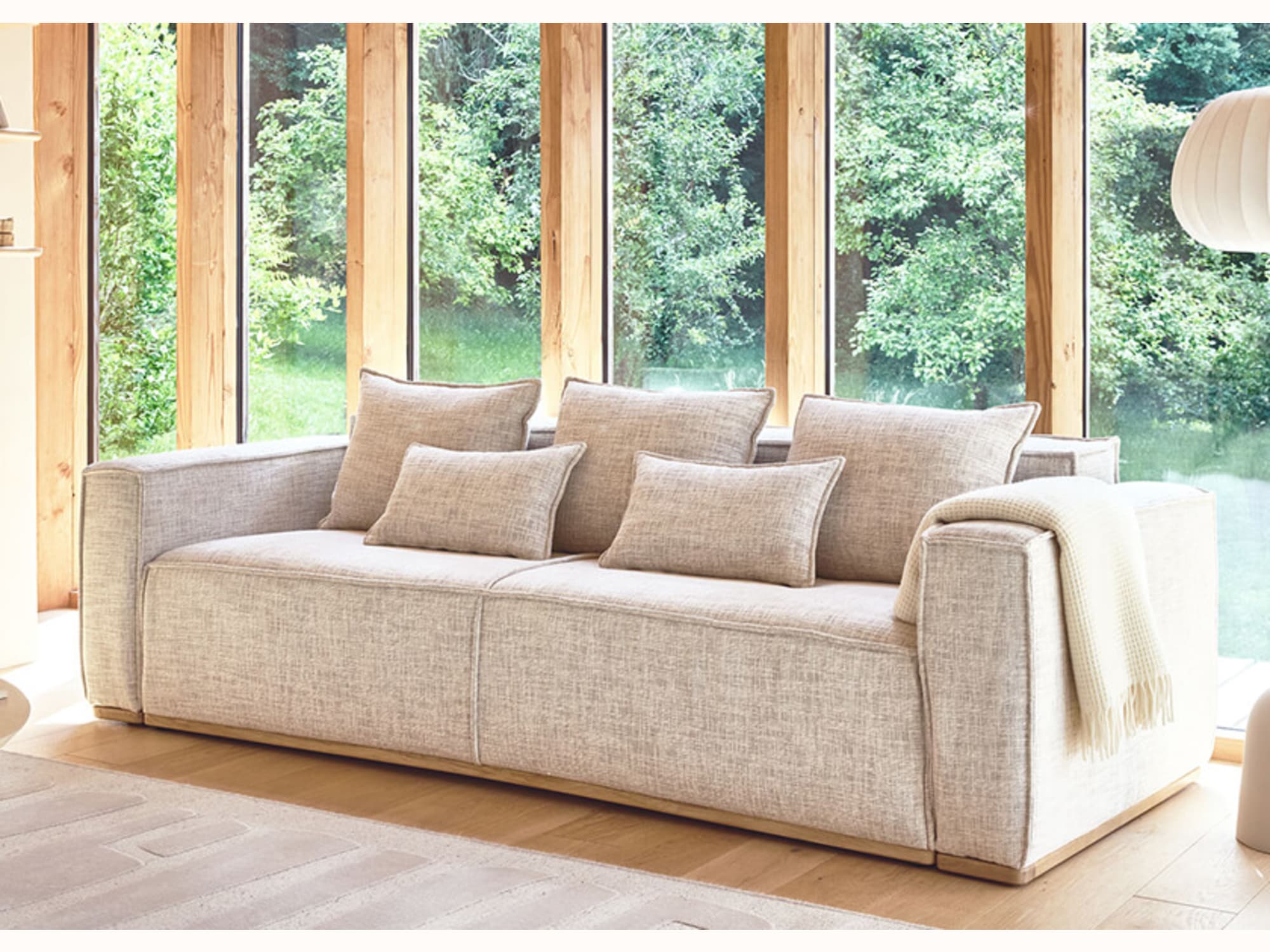 Schlafsofa mit Holzgestell FOLIA