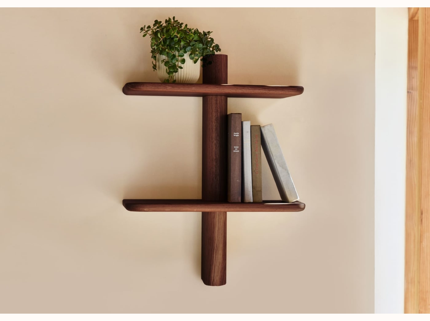 Étagère murale en bois massif BAOBAB - 2 tablettes