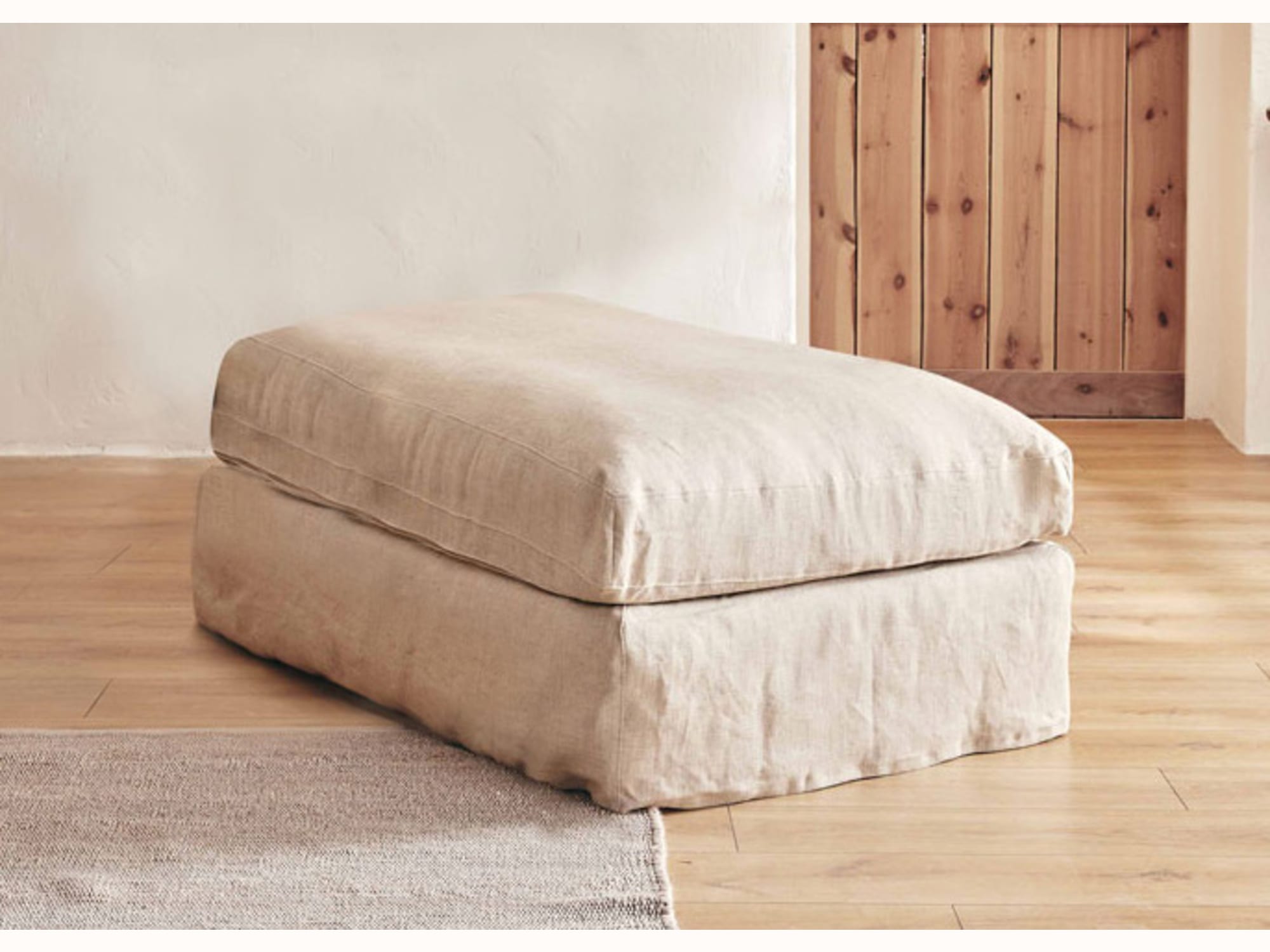 Pouf in lino LENO