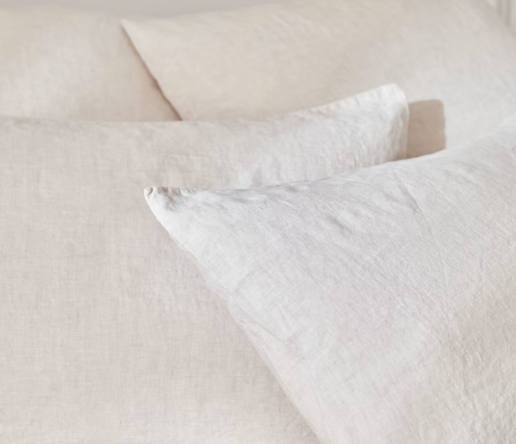 Funda de almohada de lino lavado