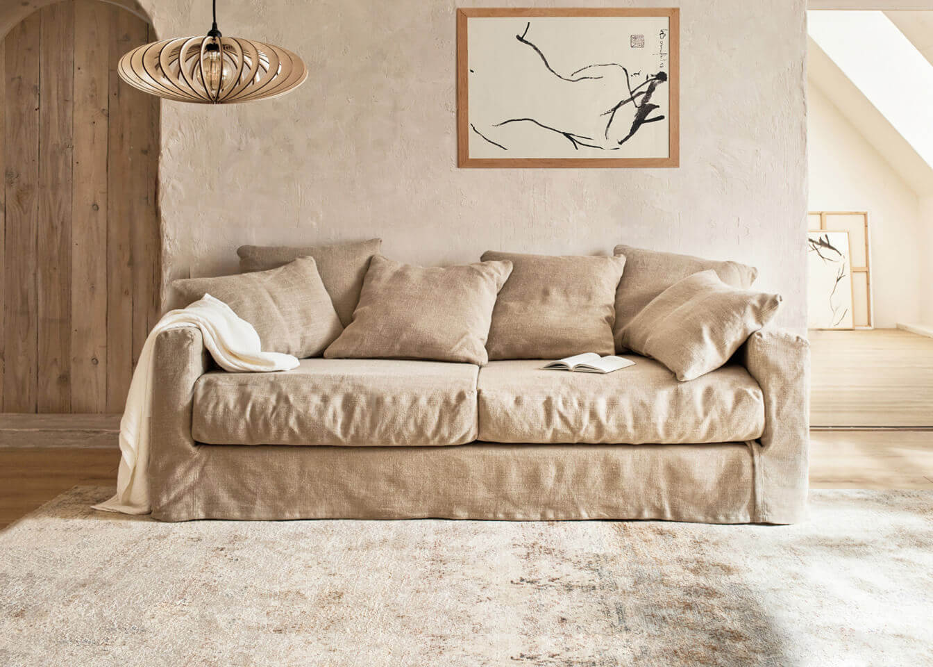 Divano in lino PALM