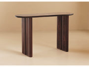 Ovale console uit massief hout BAOBAB - 120 cm