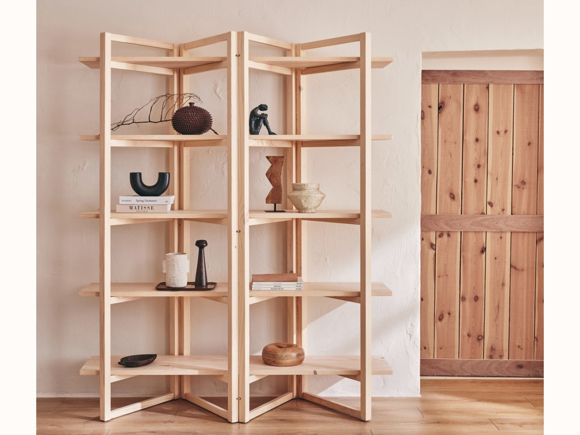 ORI-boekenkast van massief hout