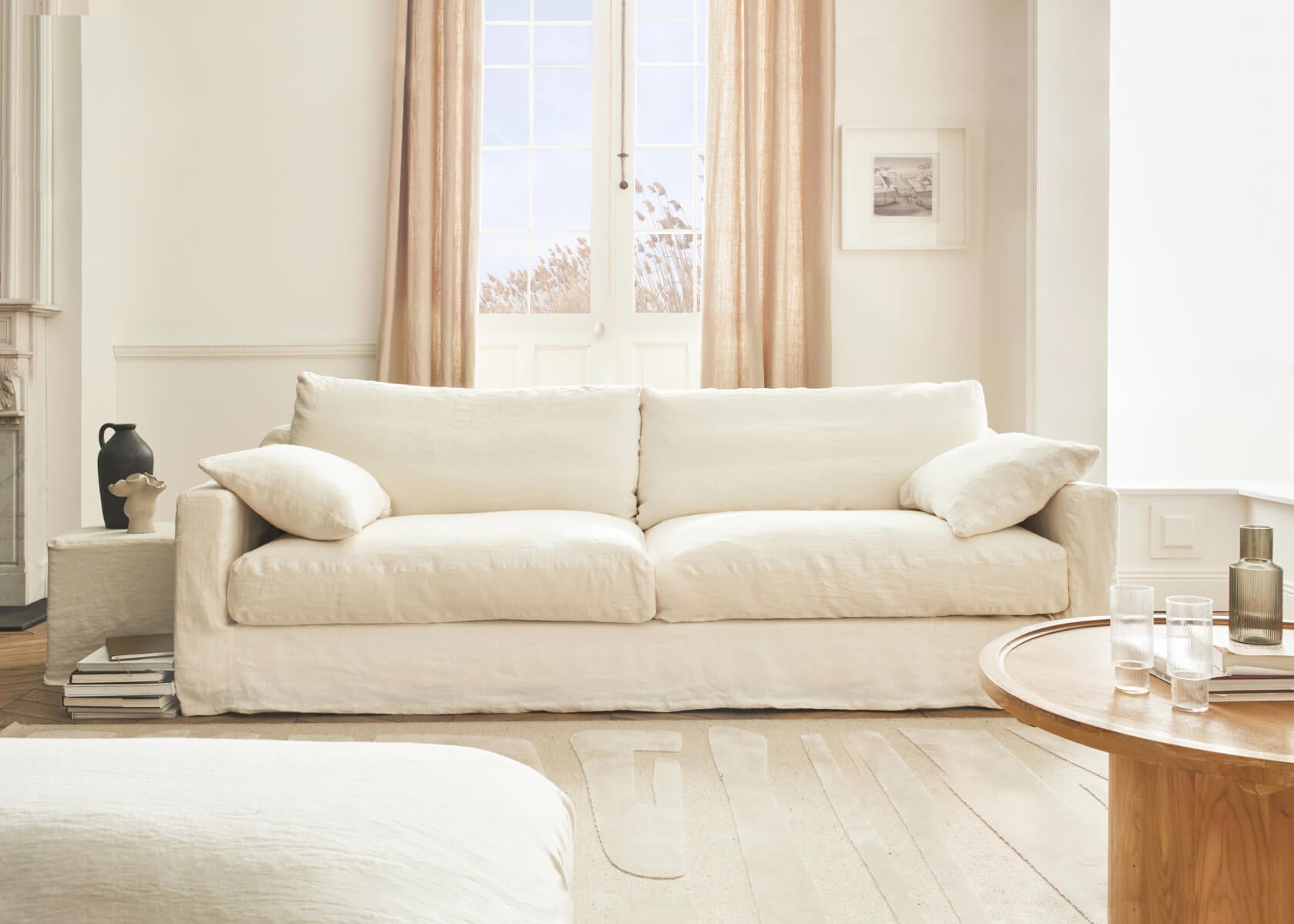 Divano in lino PALM