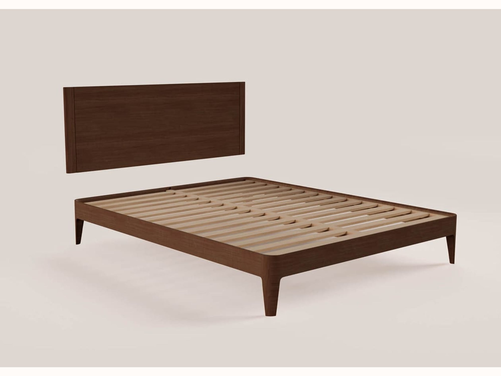 Cama com base em carvalho maciço CLAIRIÈRE