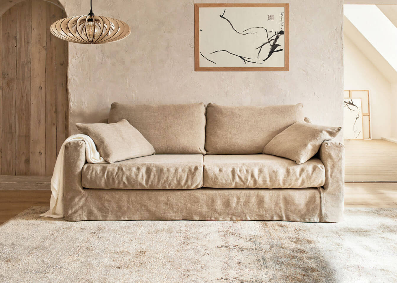 Divano in lino PALM