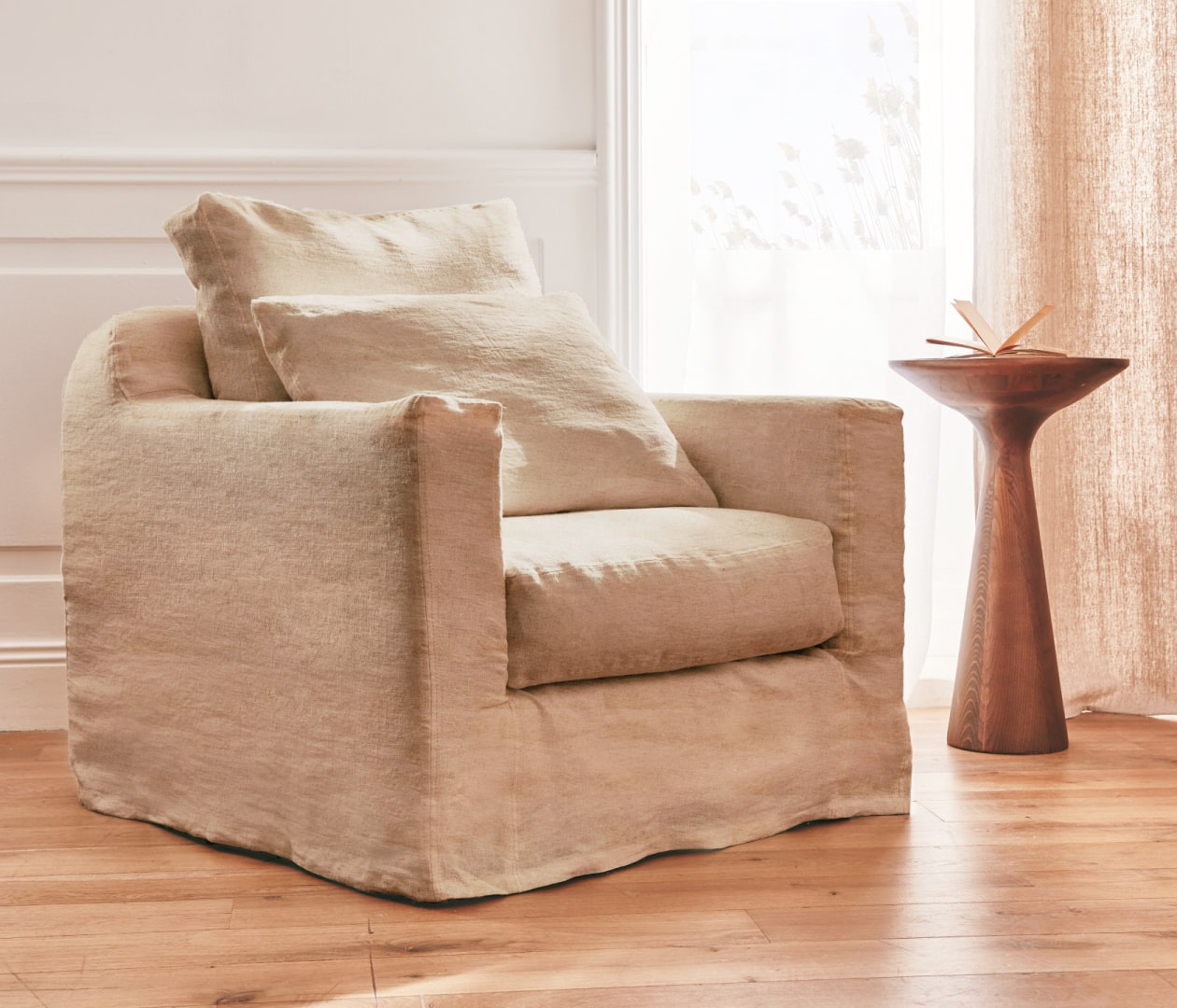 Sillón de lino PALM