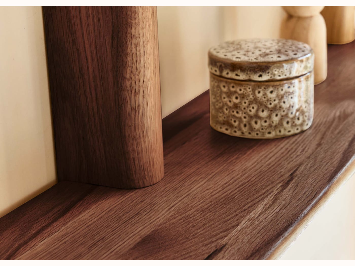 BAOBAB Solid Wood Wall Shelf - 3 Shelves