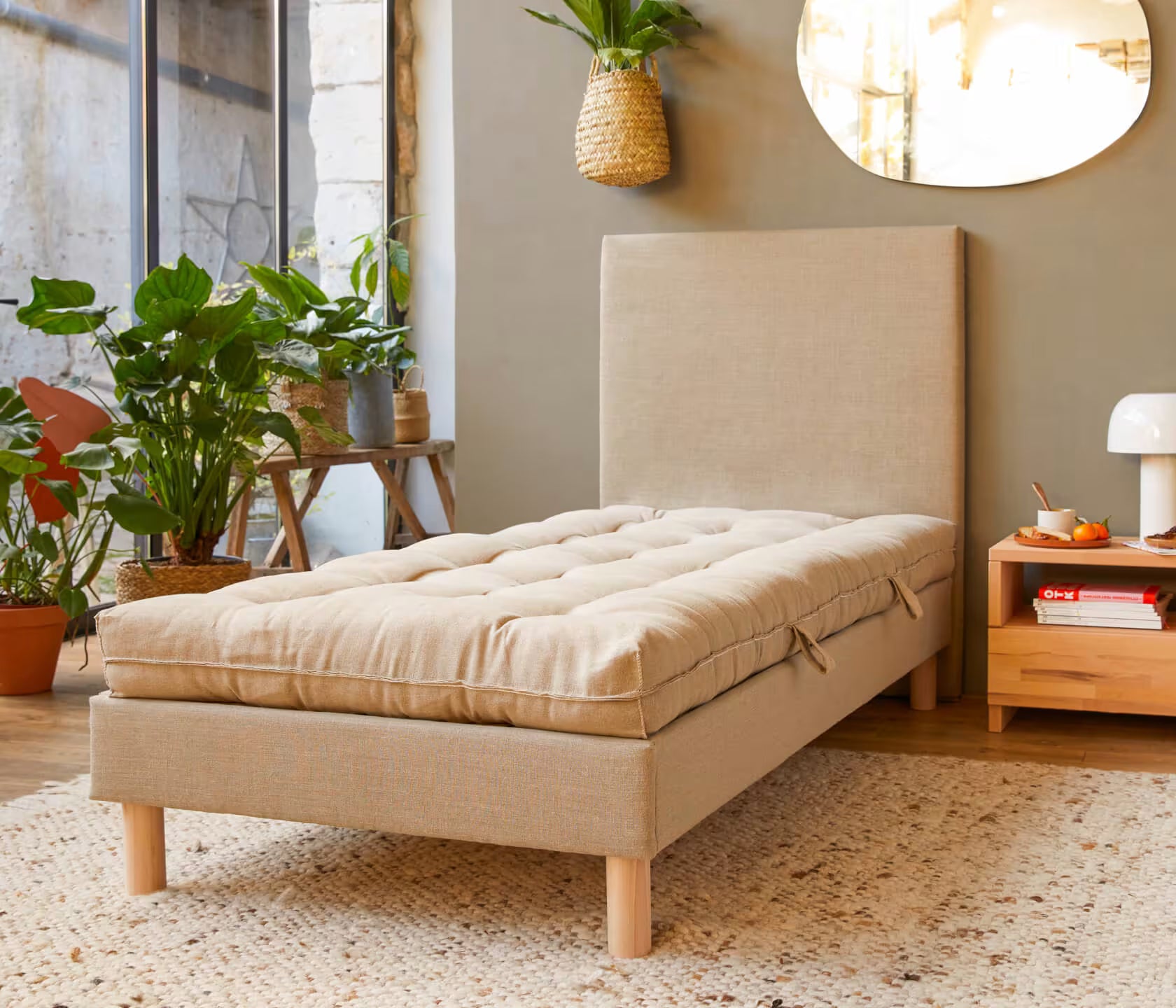 Natuurlijke futon