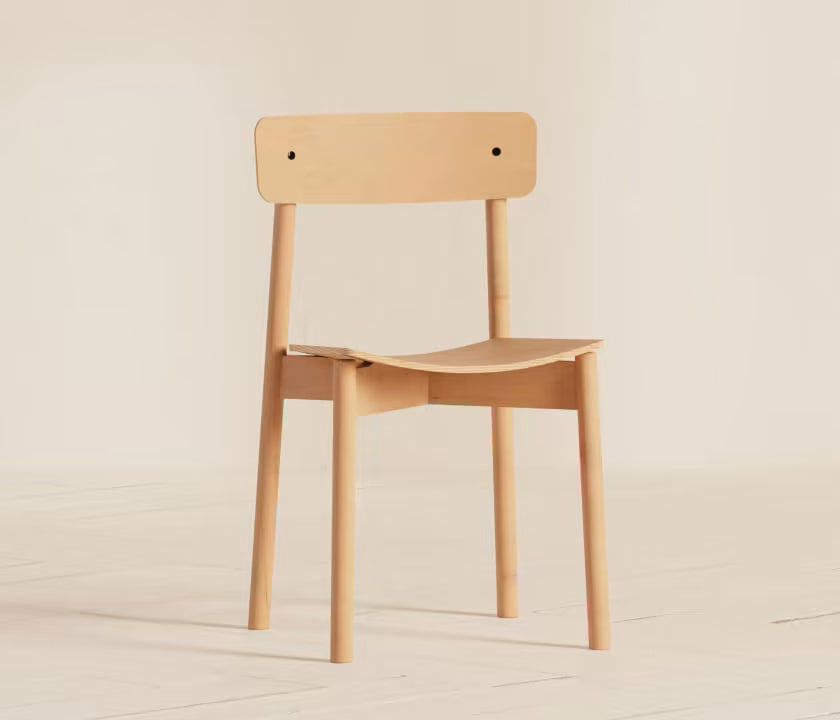 MAIA-stoel van massief hout (set van 2)