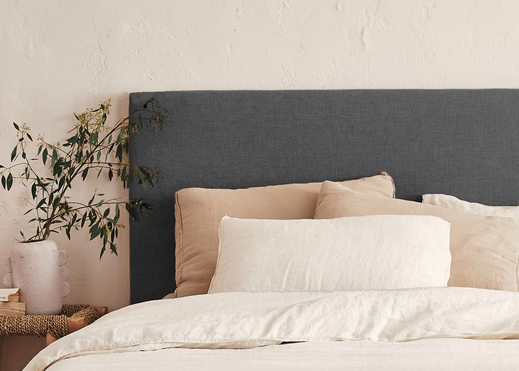 AVA Bed with Solid Wood Slatted Base