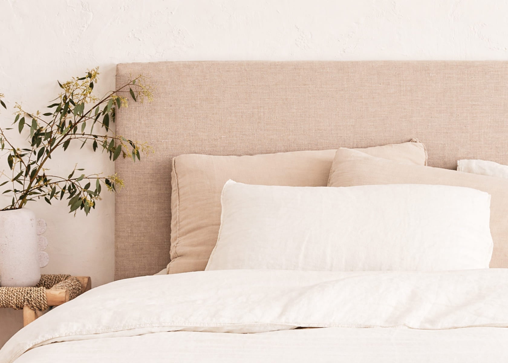 AVA Bed with Solid Wood Slatted Base