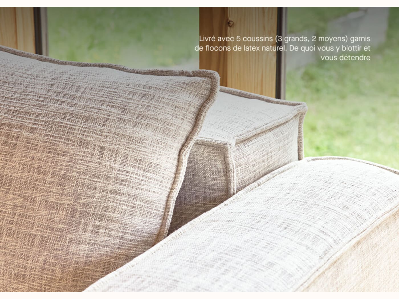 Schlafsofa mit Holzgestell FOLIA