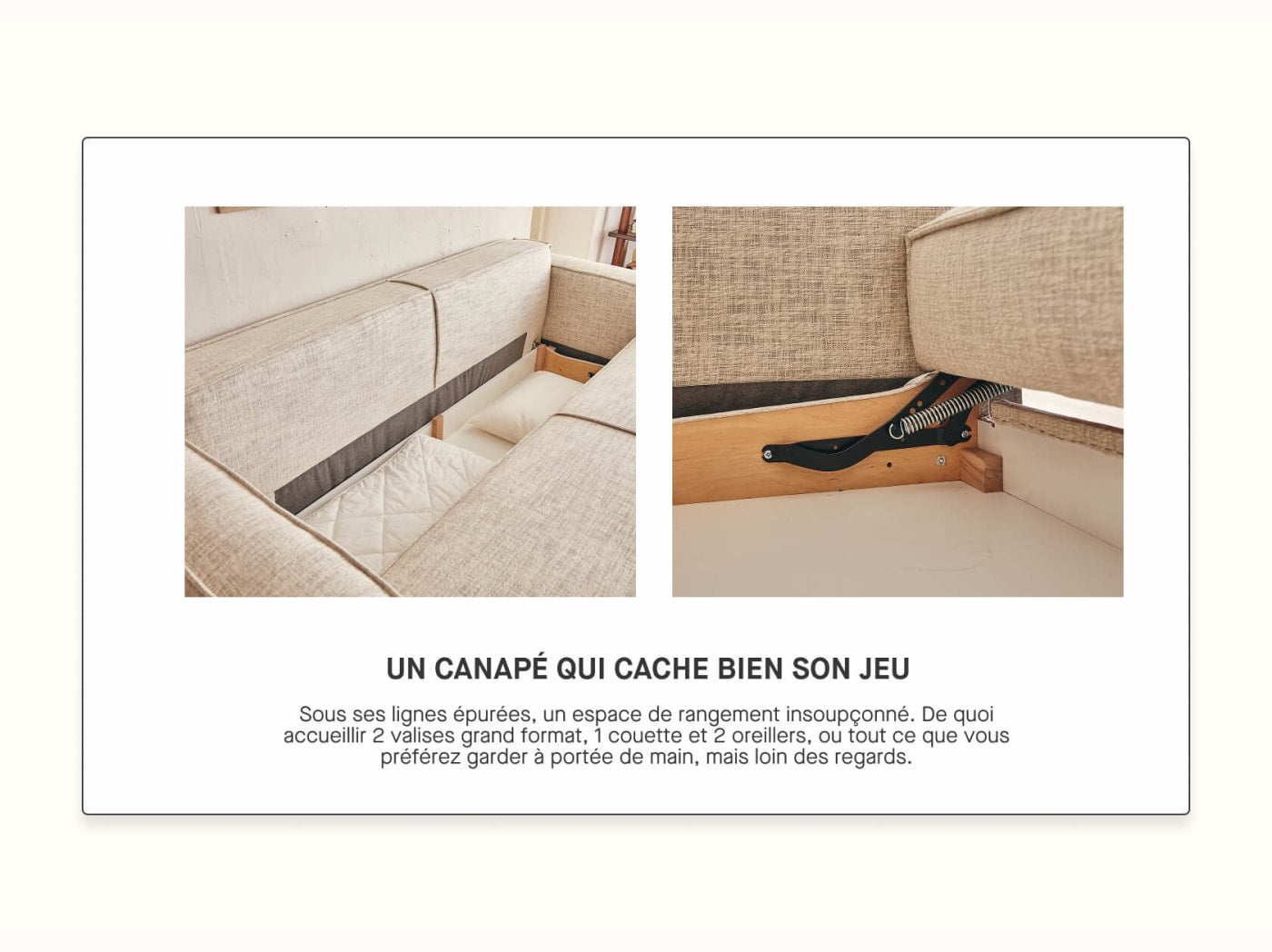 Schlafsofa mit Holzgestell FOLIA