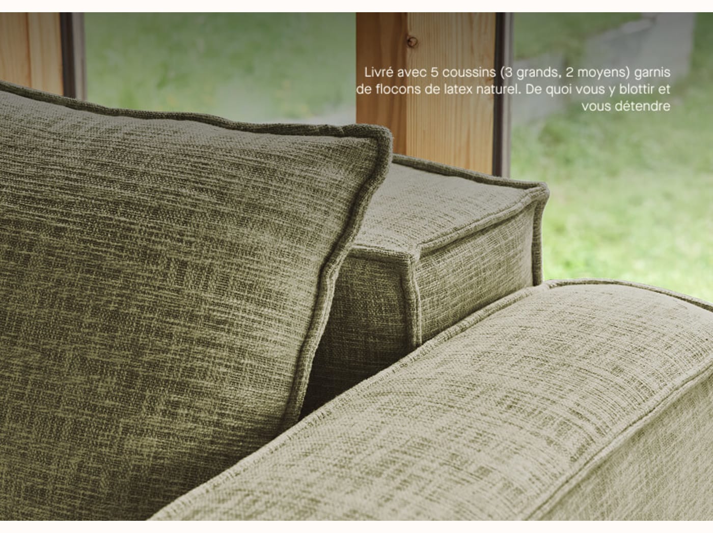 Schlafsofa mit Holzgestell FOLIA