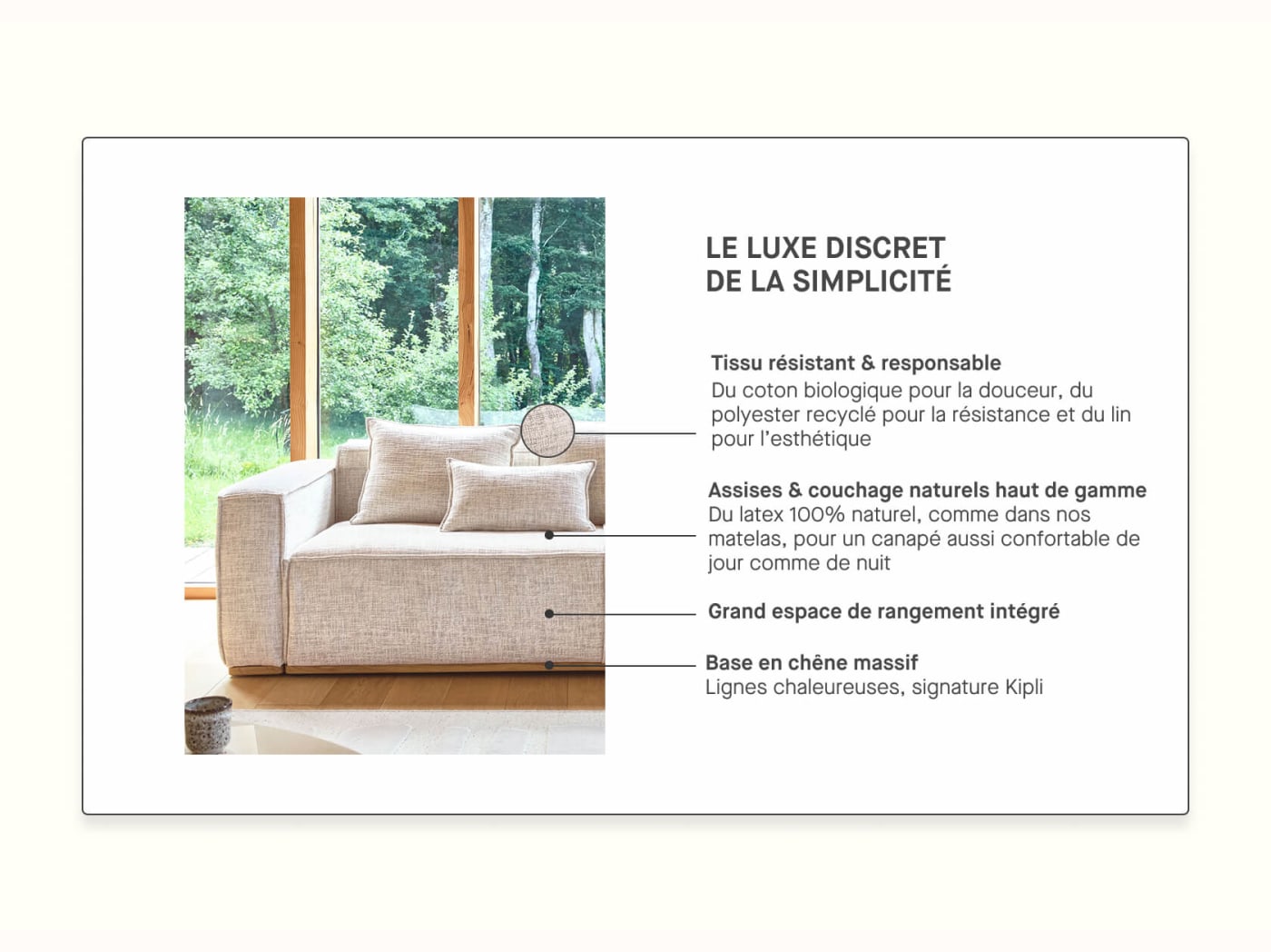 Schlafsofa mit Holzgestell FOLIA
