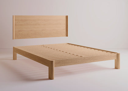 Cama com base em carvalho maciço BAOBAB