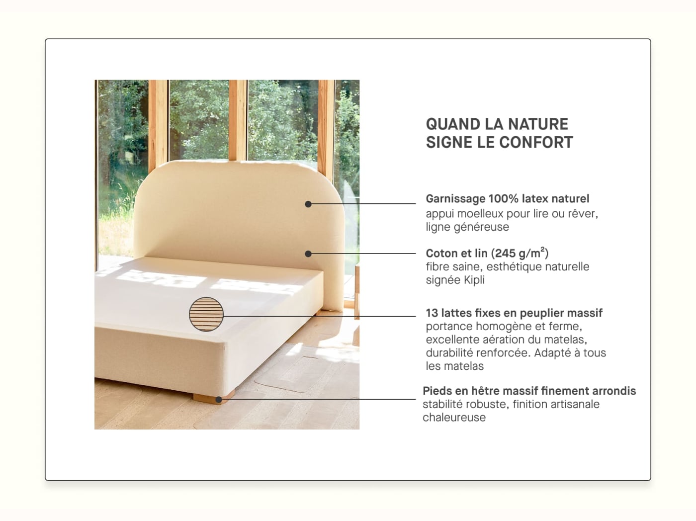 Sommier tapissier premium - LE LAC